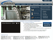 Tablet Screenshot of dykman.com